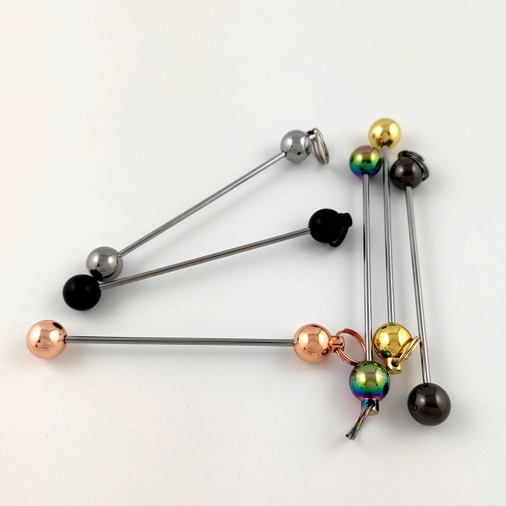 Al por mayor nueva llegada 2023 Summer DIY Regalo acero inoxidable de acero inoxidable 2 mm Beadable Keychain de moda y duradero